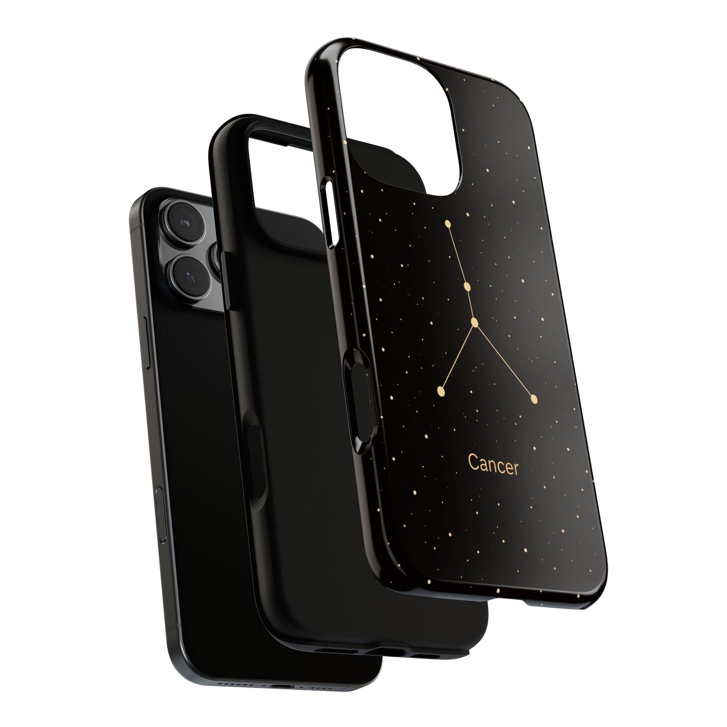 Cancer Zodiac Constellation Phone Case – Luxe Gold Celestial Cover