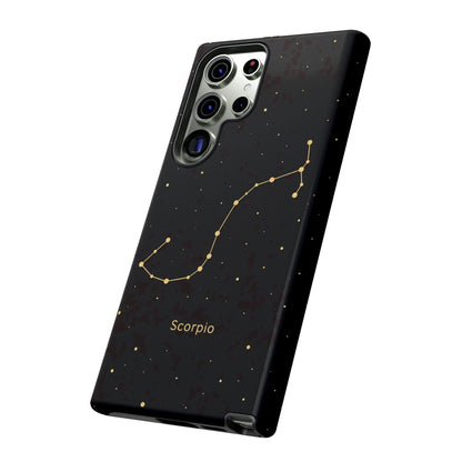 Scorpio Zodiac Constellation Phone Case – Luxe Gold Celestial Cover