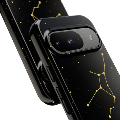 Virgo Zodiac Constellation Phone Case – Luxe Gold Celestial Cover