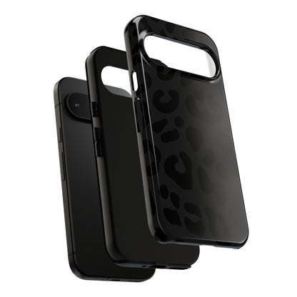 Black Leopard Phone Case | Matte & Glossy Tough Protective iPhone Case