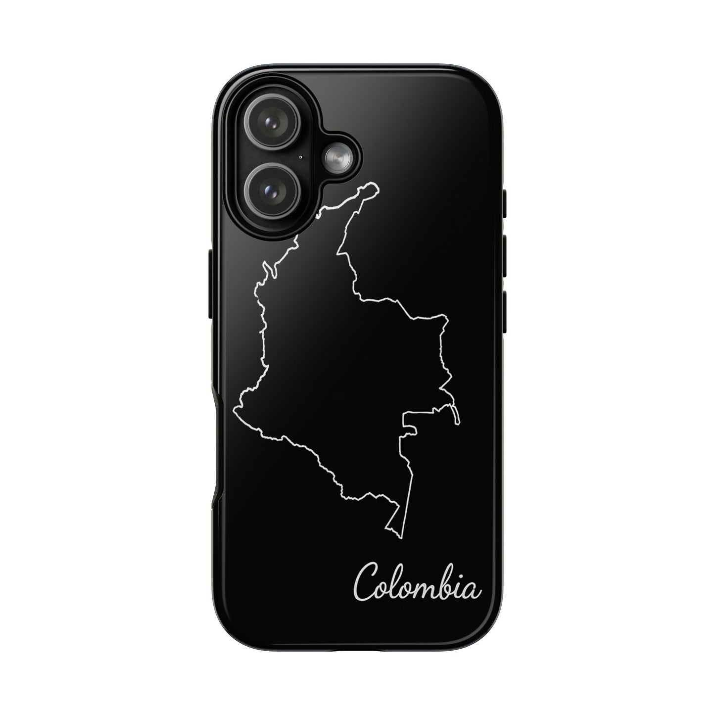 Colombia Outline Phone Case – Minimal Country Map Tough Case (iPhone, Samsung, Pixel)