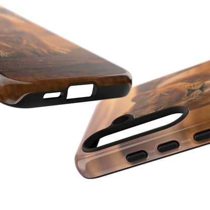Lioness & Cub Phone Case | Safari Wildlife Tough Case for iPhone & Samsung