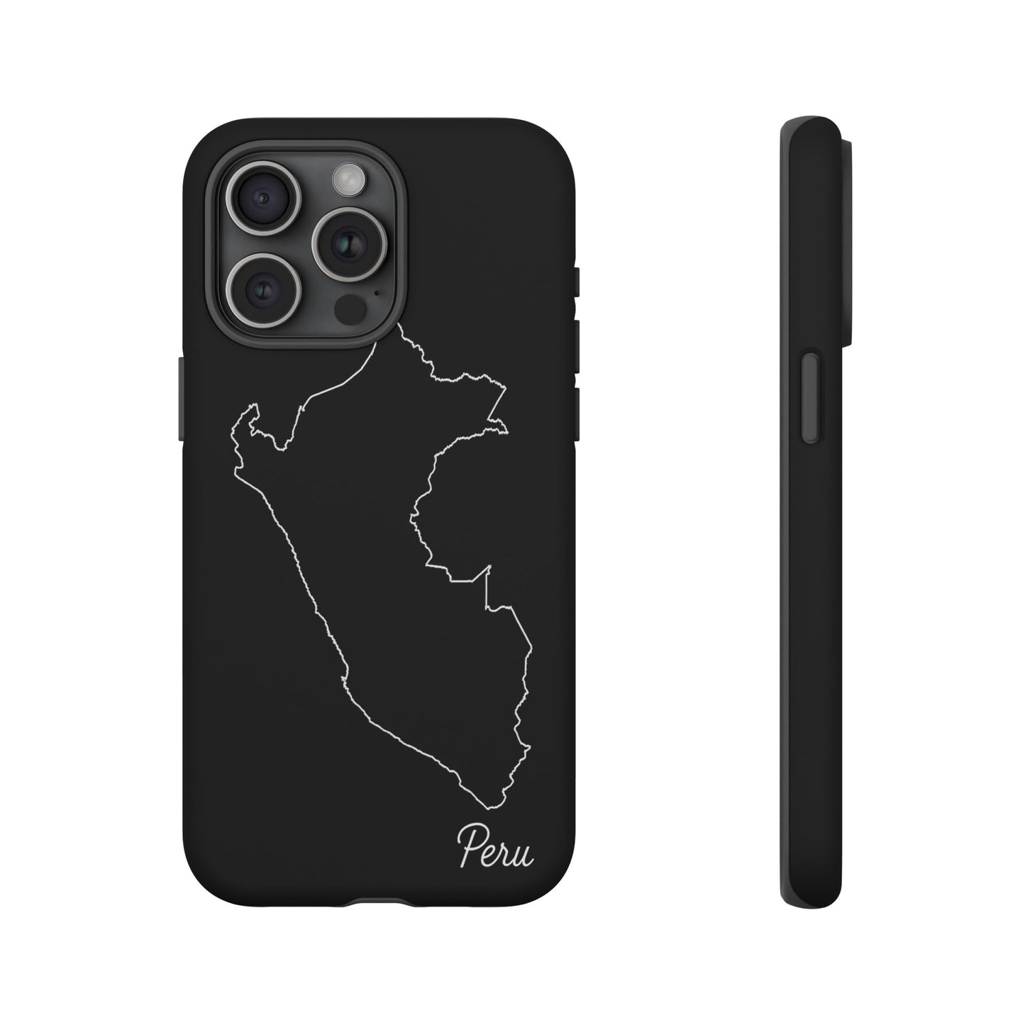 Peru Outline Phone Case – Minimal Country Map Tough Case (iPhone, Samsung, Pixel)