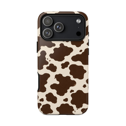 Western Cow Print Tough Phone Case for iPhone Samsung Galaxy Pixel