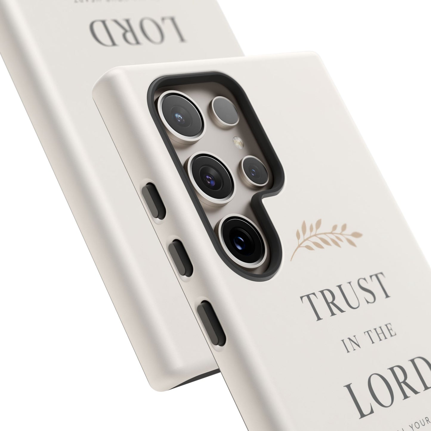 Proverbs 3:5 Christian Phone Case Trust in the Lord Minimalist Faith Cover