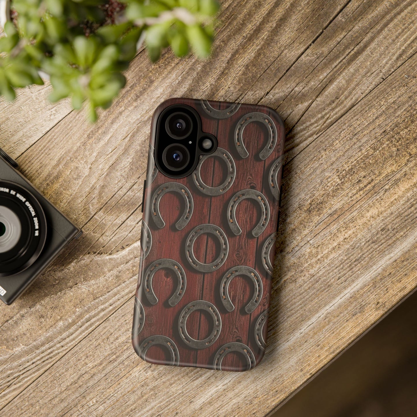 Rustic Horseshoe Western Phone Case – Cowboy Country Ranch Tough Case