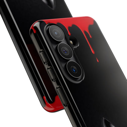 Dark Feminine Red Drip Phone Case – Gothic Glam Tough Cover