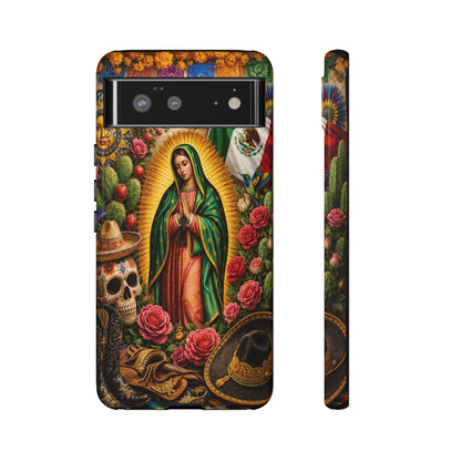 Virgen de Guadalupe Phone Case Mexican Floral iPhone Samsung Pixel Case