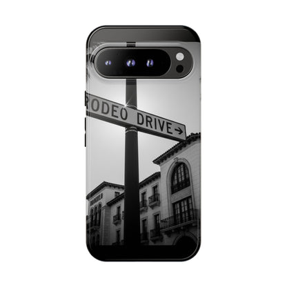 Rodeo Drive Phone Case | Los Angeles Aesthetic Black & White Photography | Luxury LA Street Tough Case for iPhone & Samsung