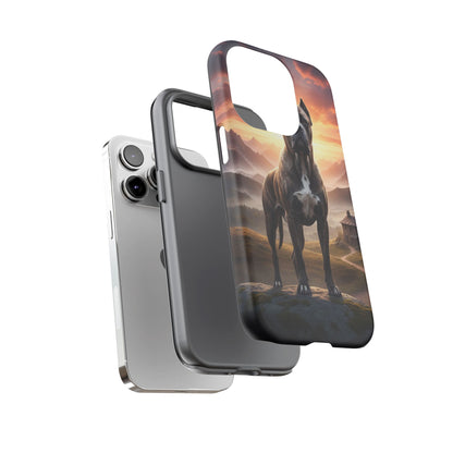 Cane Corso Phone Case – Guard Dog Sunset Tough Case (iPhone, Samsung, Pixel) | Dog Lover Gift