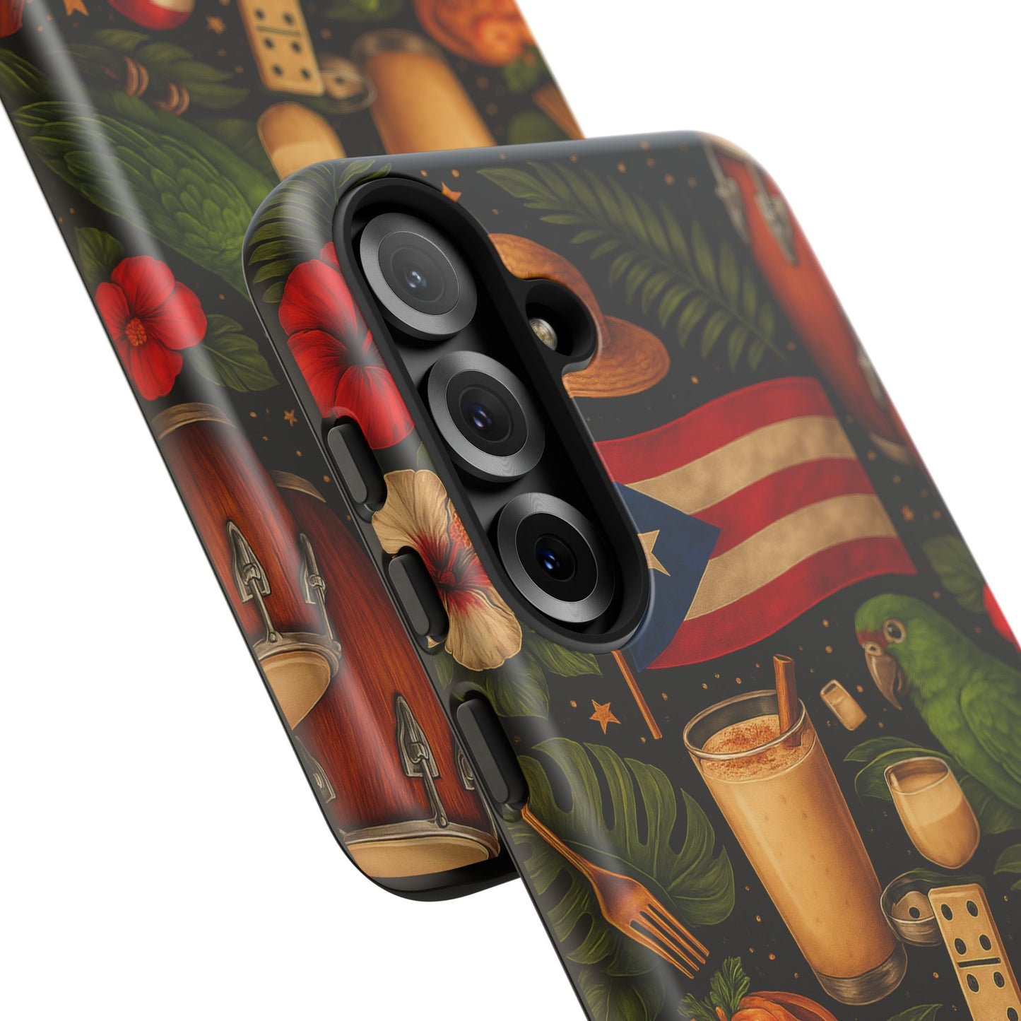 Puerto Rican Culture Phone Case | Boricua Icons Caribbean Aesthetic Tough Protective Case