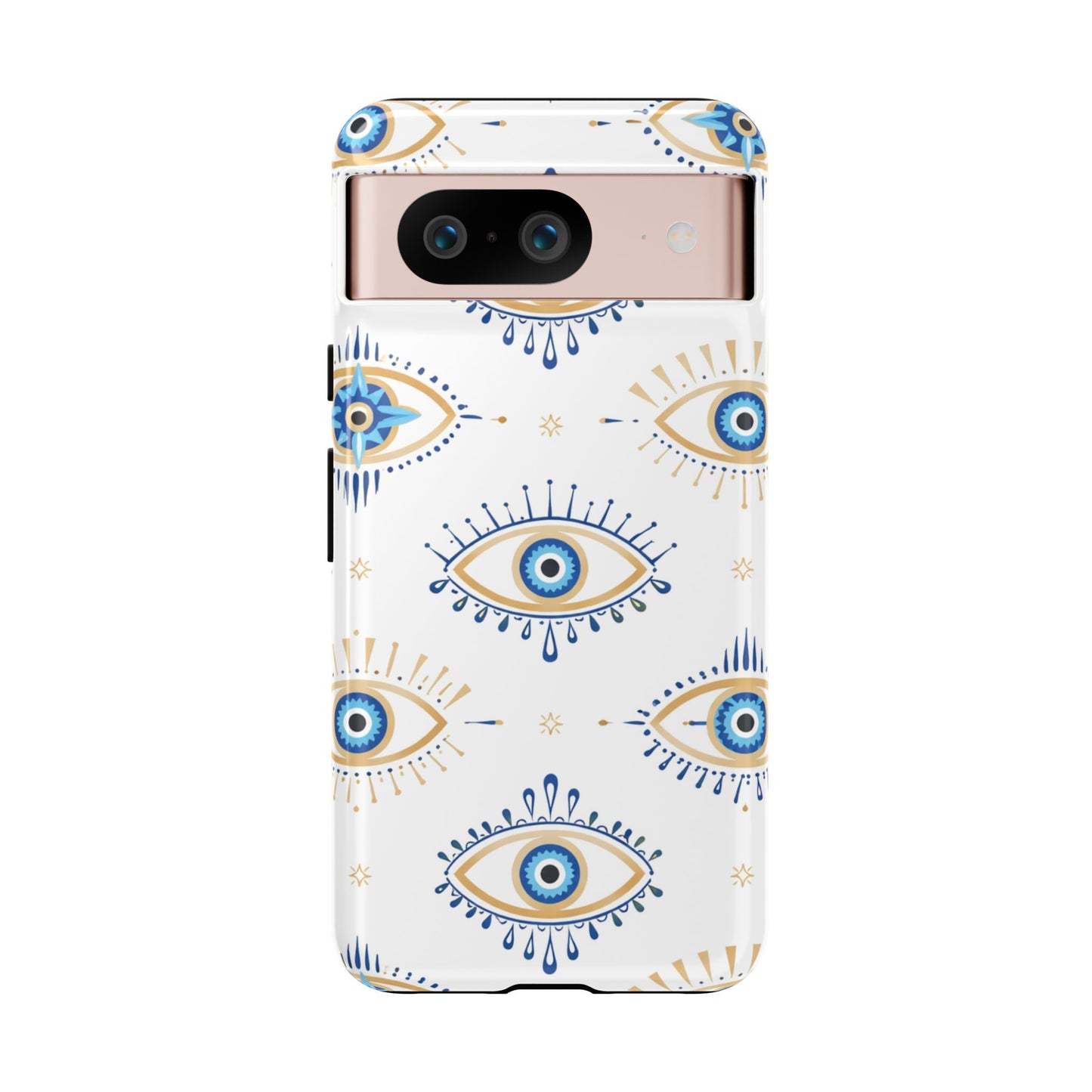 Blue Evil Eye Phone Case – Protective Slim Shockproof Cover for Iphone, Samsung Galaxy and Pixel