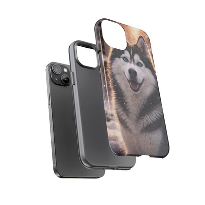 Siberian Husky Tough Phone Case | Blue Eyes Dog Cover Protective iPhone Case