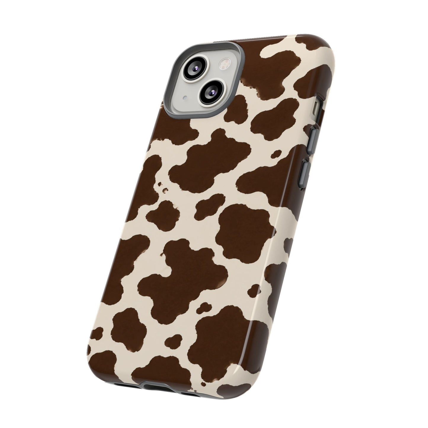 Western Cow Print Tough Phone Case for iPhone Samsung Galaxy Pixel
