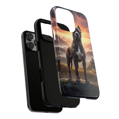 Cane Corso Phone Case – Guard Dog Sunset Tough Case (iPhone, Samsung, Pixel) | Dog Lover Gift