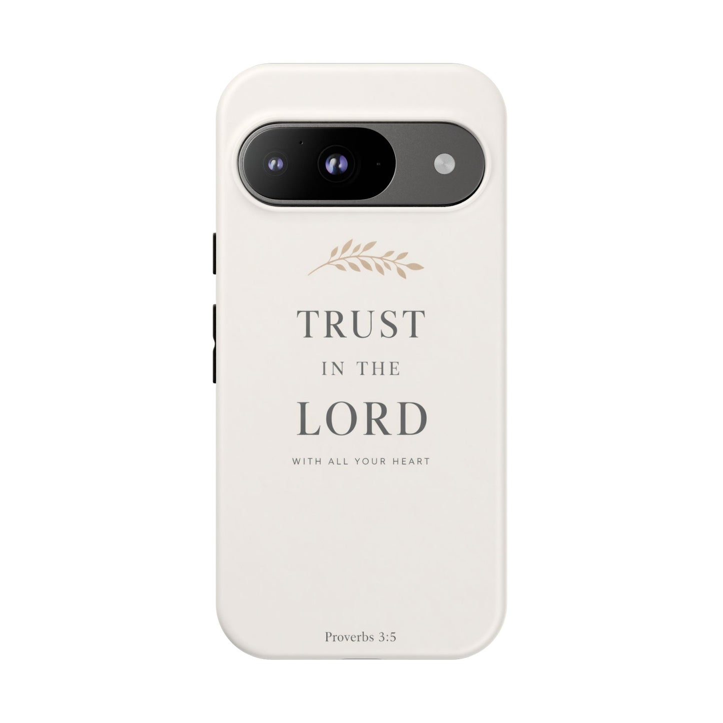 Proverbs 3:5 Christian Phone Case Trust in the Lord Minimalist Faith Cover