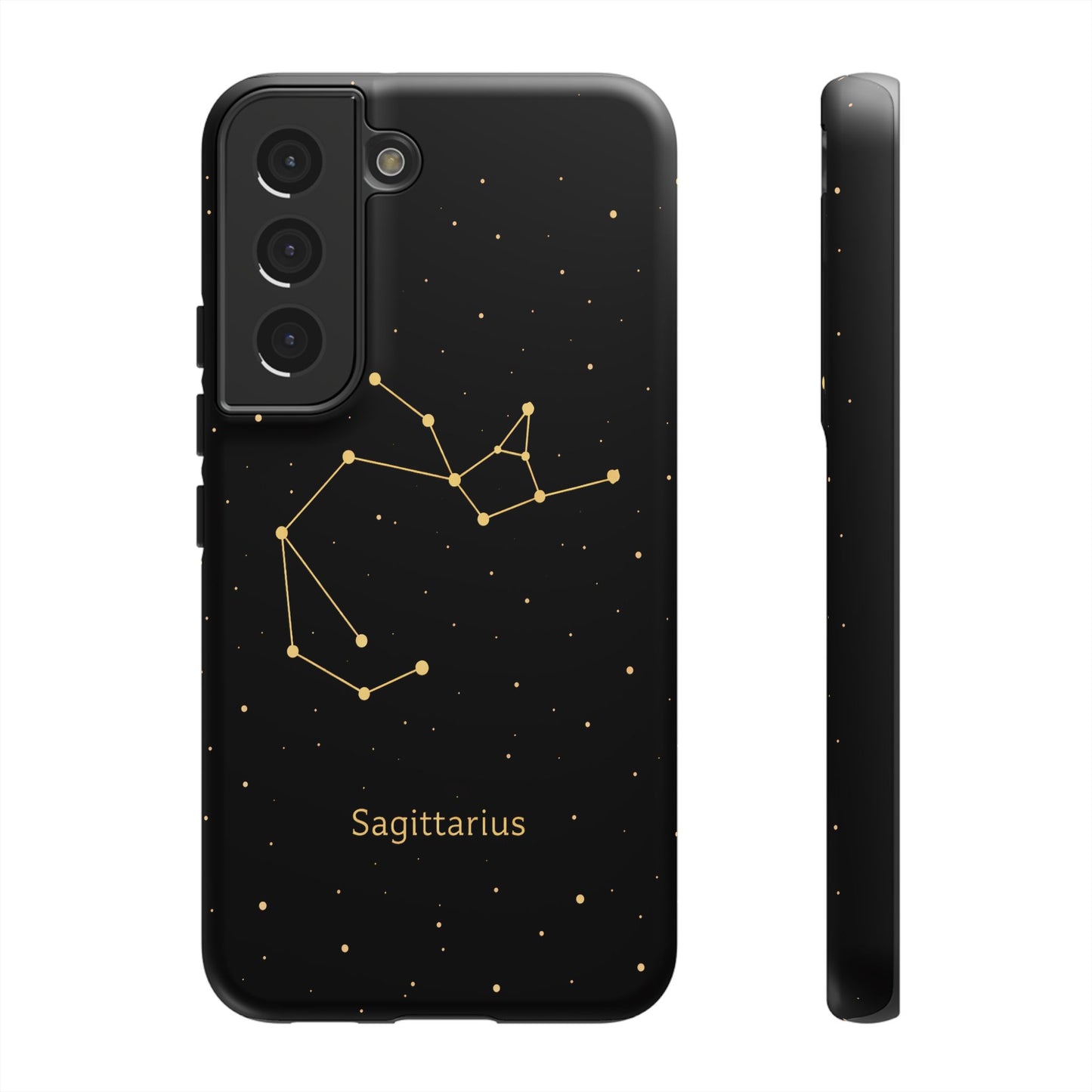 Sagittarius Zodiac Constellation Phone Case – Luxe Gold Celestial Cover