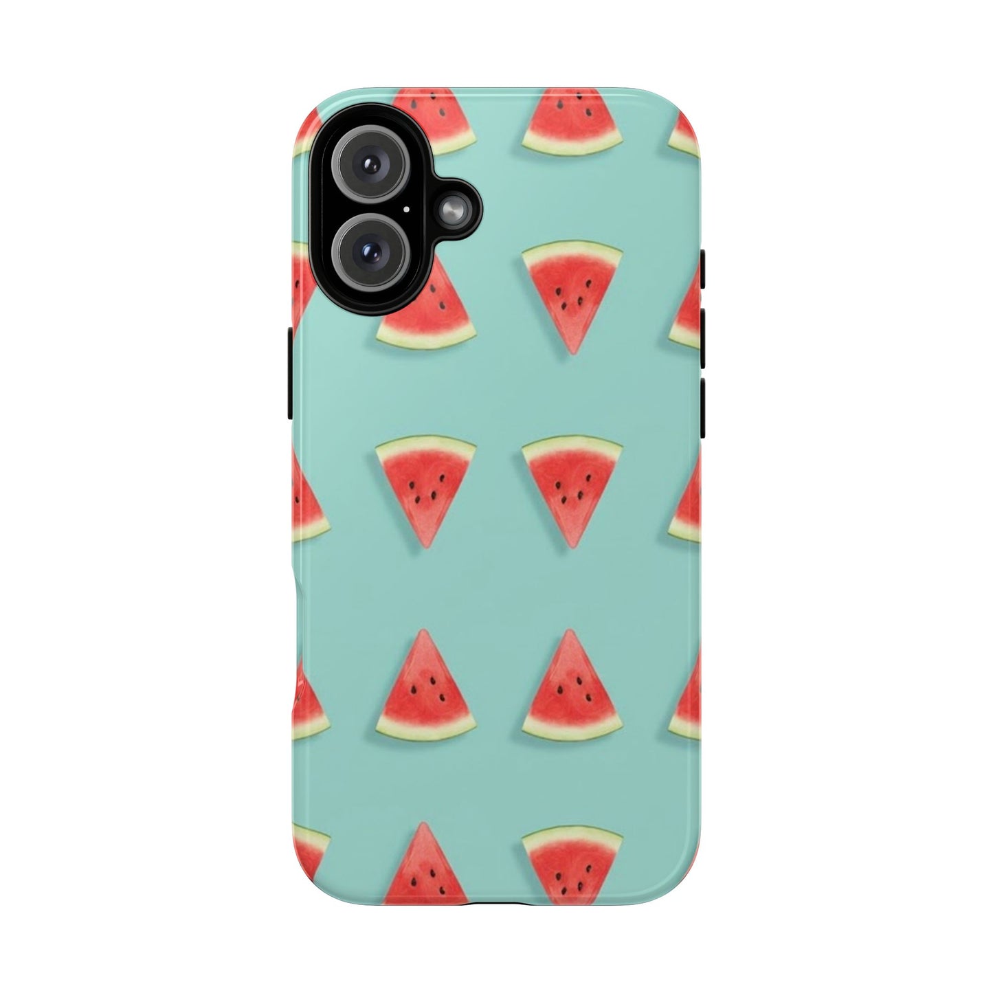 Watermelon Phone Case – Pastel Blue Summer Fruit Tough Case (iPhone, Samsung, Pixel)