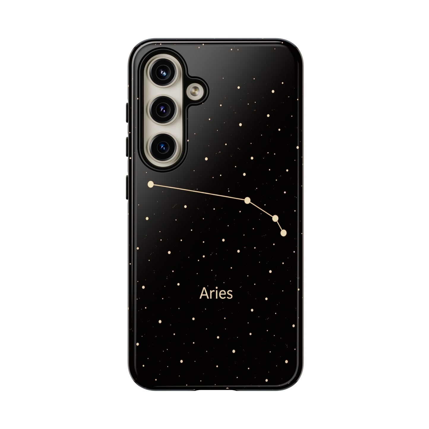 Aries Zodiac Constellation Phone Case – Luxe Gold Celestial Cover