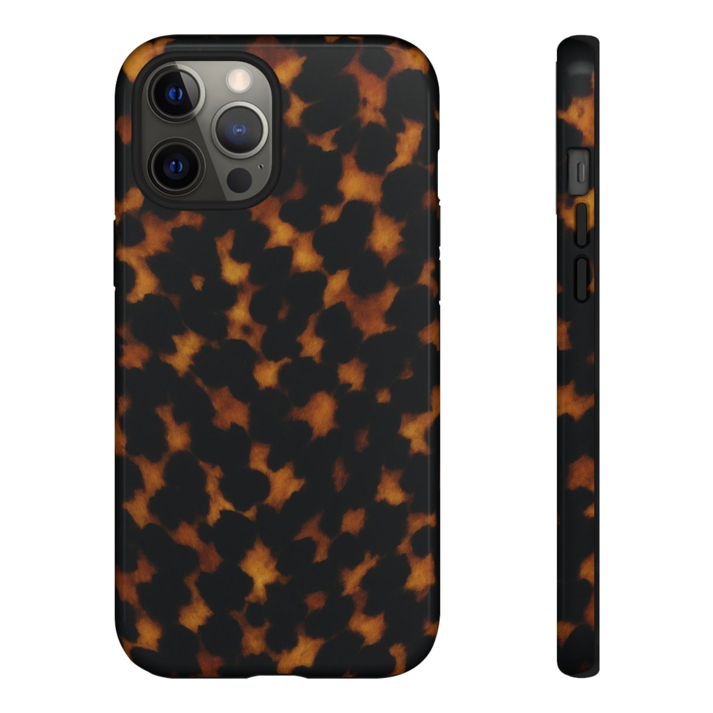 Tortoiseshell Phone Case – Brown Leopard Pattern Luxury Tough Protective Case