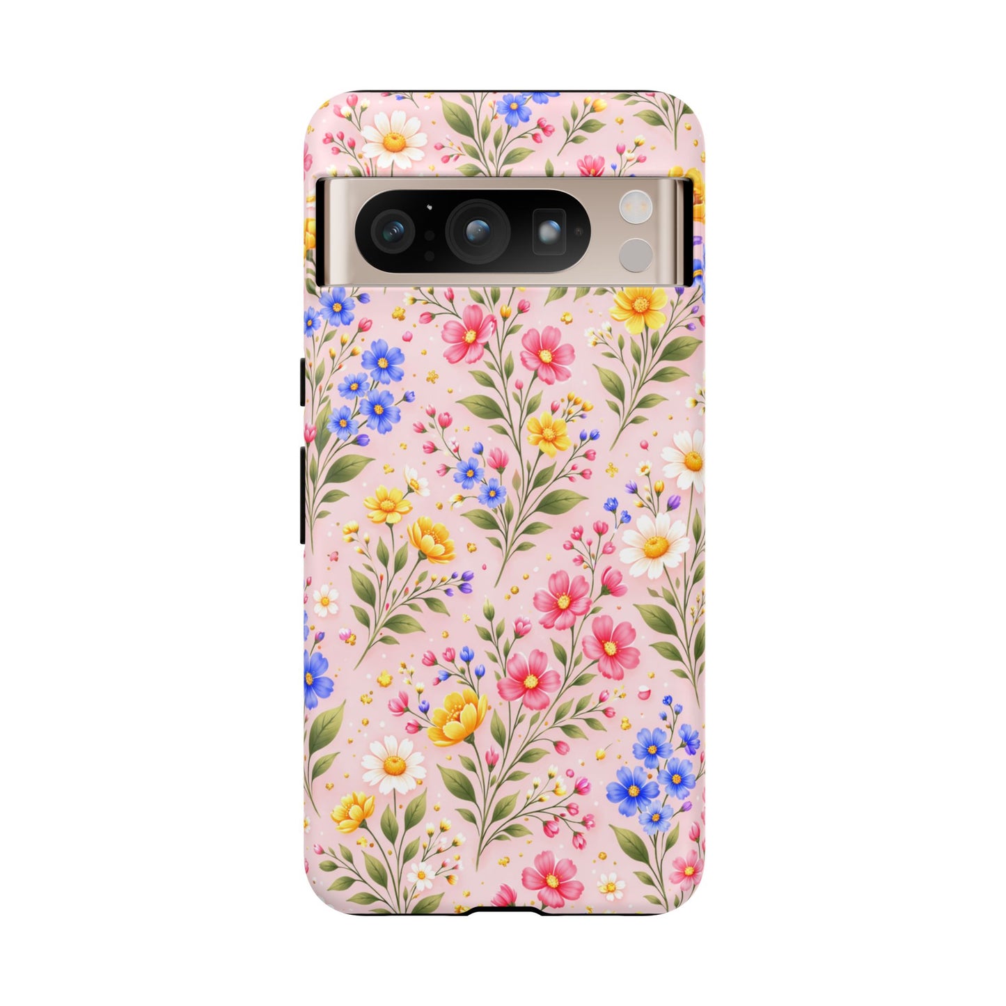 Wildflower Floral Phone Case Vintage Spring Meadow Tough Cover