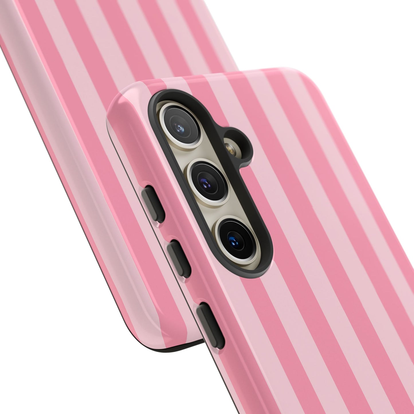 Pink Vertical Stripe Phone Case | Minimal Pastel Stripes Tough Case