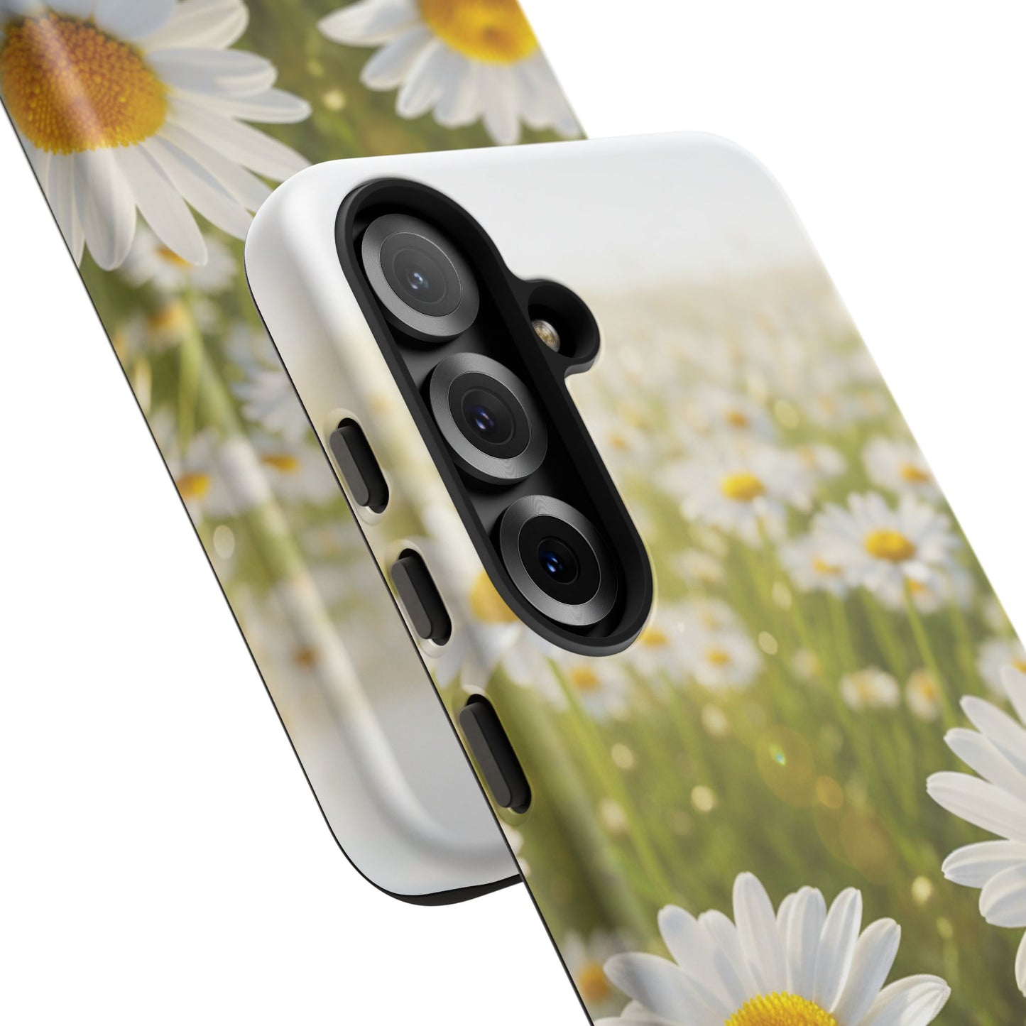 Daisy Phone Case – Floral Spring Field Tough Protective Case (iPhone, Samsung, Pixel)
