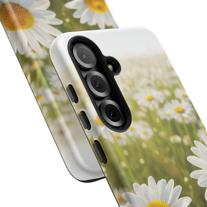 Daisy Phone Case – Floral Spring Field Tough Protective Case (iPhone, Samsung, Pixel)