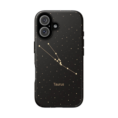 Taurus Zodiac Constellation Phone Case – Luxe Gold Celestial Cover