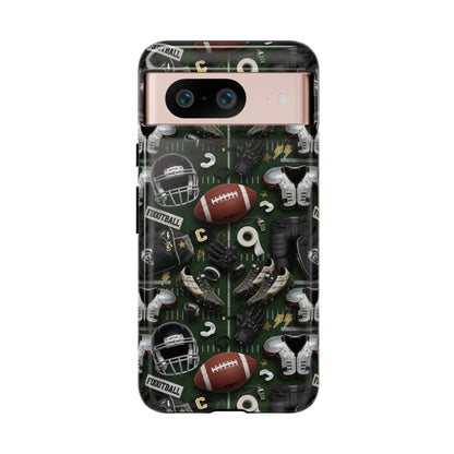 Football Pattern Phone Case – Sports Fan Tough Protective Game Day Case