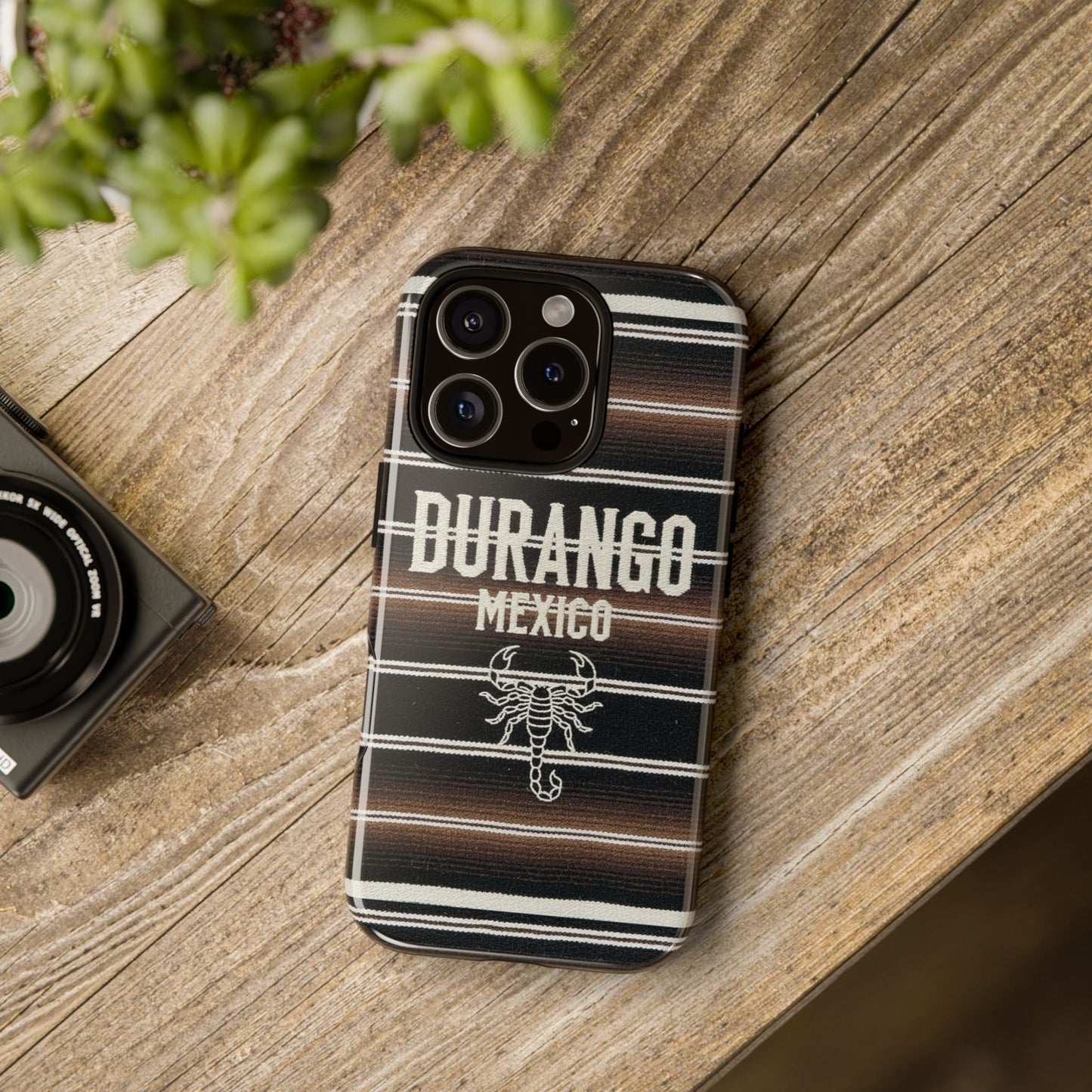 Durango Mexico Phone Case | Serape Scorpion Western Design | Mexican Heritage Tough Case for iPhone & Samsung