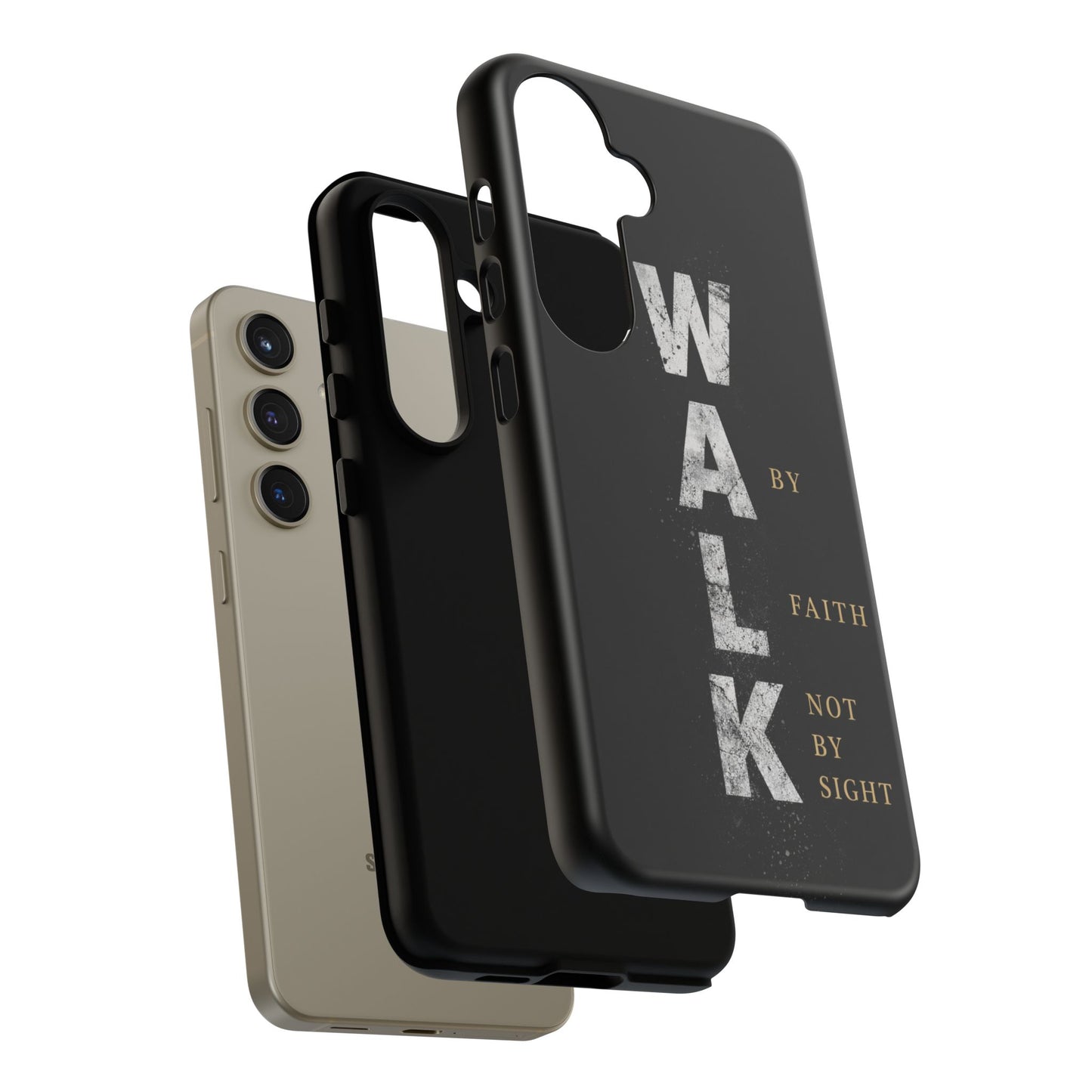 Walk by Faith Not by Sight Christian Phone Case Bible Verse Faith Cover