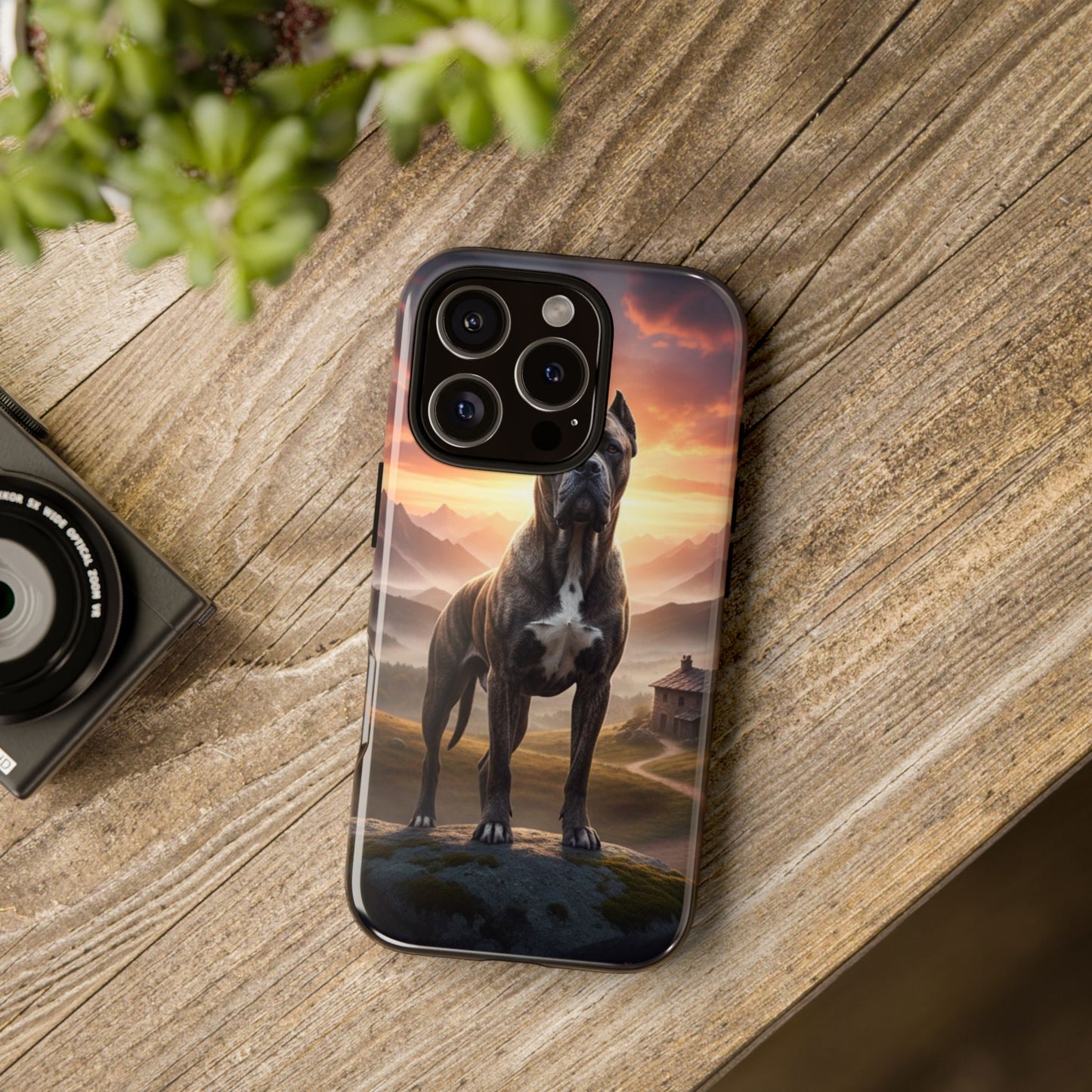 Cane Corso Phone Case – Guard Dog Sunset Tough Case (iPhone, Samsung, Pixel) | Dog Lover Gift