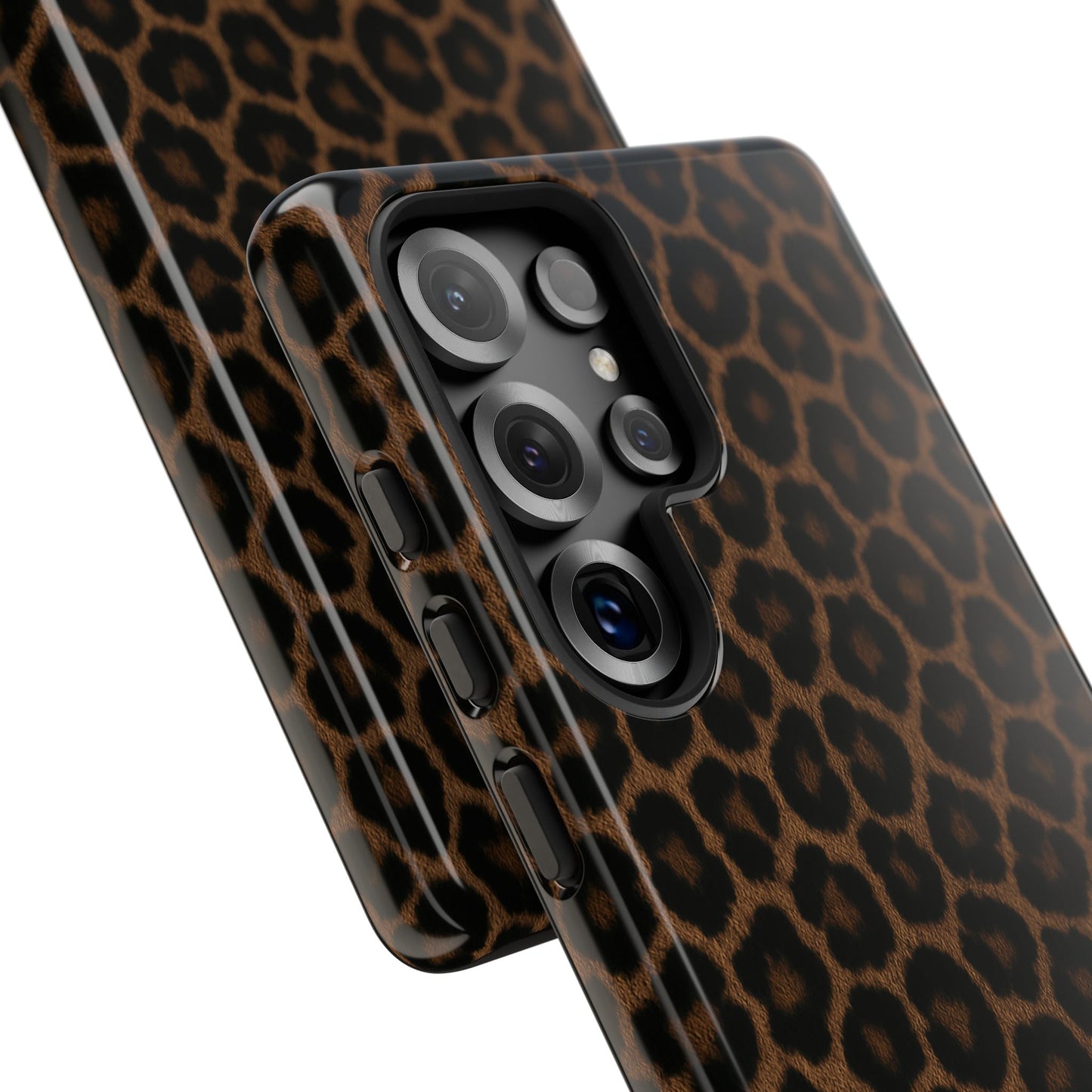 Brown Leopard Print Phone Case | Classic Animal Print Aesthetic Tough Protective Case