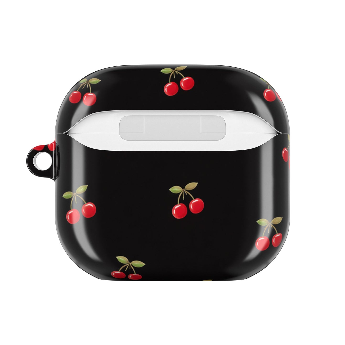 Cherry Pattern AirPod Case — Cute Black Cherry Protective Cover