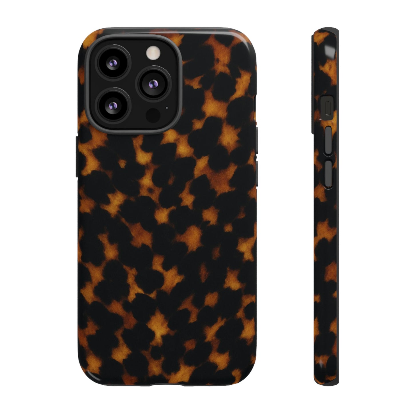 Tortoiseshell Phone Case – Brown Leopard Pattern Luxury Tough Protective Case