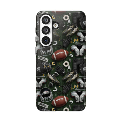 Football Pattern Phone Case – Sports Fan Tough Protective Game Day Case