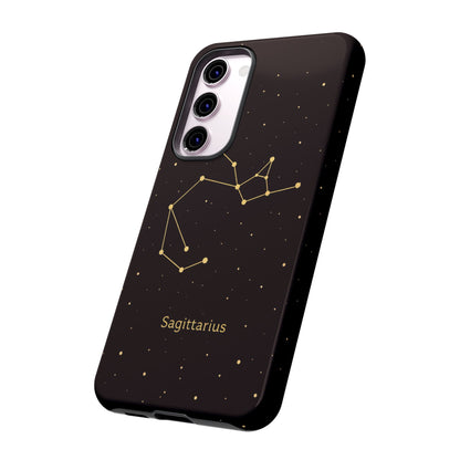Sagittarius Zodiac Constellation Phone Case – Luxe Gold Celestial Cover