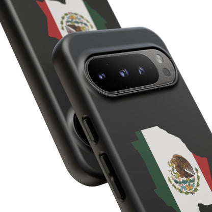 Chihuahua Mexico Flag Map Phone Case | Mexican American Pride Tough Case for iPhone & Samsung