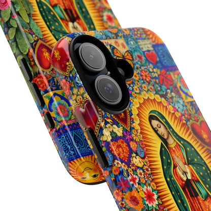 Virgin Mary Guadalupe Phone Case Mexican Folk Art Tough Cover iPhone Samsung