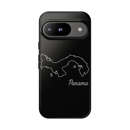 Panama Outline Phone Case – Minimal Country Map Tough Case (iPhone, Samsung, Pixel)