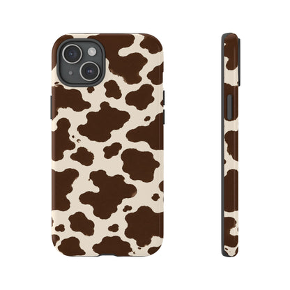 Western Cow Print Tough Phone Case for iPhone Samsung Galaxy Pixel