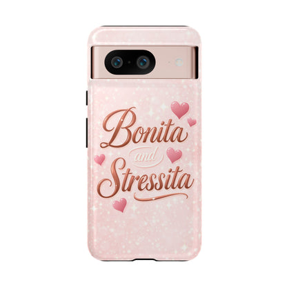 Bonita Stressita Phone Case Cute Latina Aesthetic Pink Coquette Case