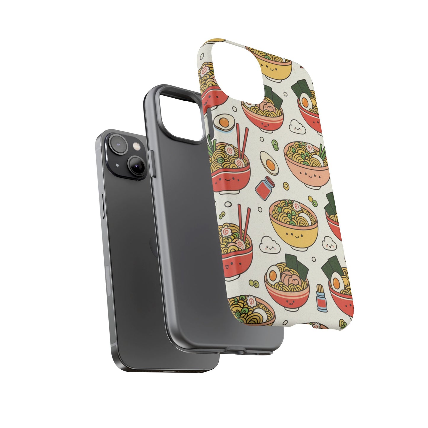 Kawaii Ramen Phone Case – Cute Japanese Food Pattern | Noodle Bowl Aesthetic Case