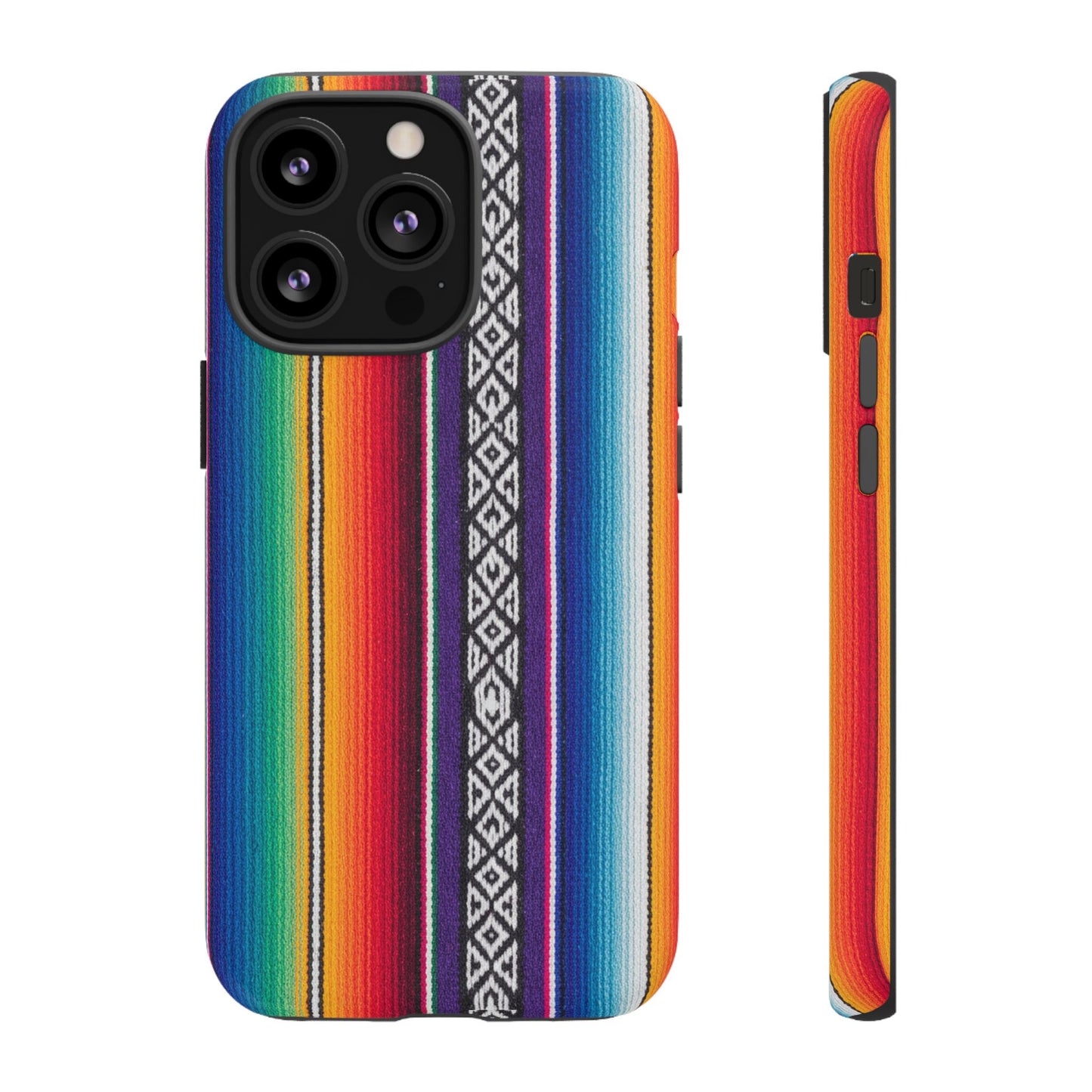 Serape Stripe Phone Case – Colorful Mexican Blanket Pattern Tough Case