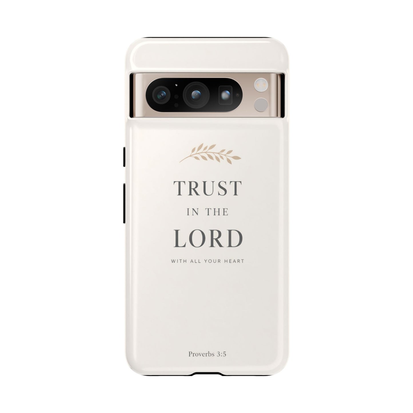 Proverbs 3:5 Christian Phone Case Trust in the Lord Minimalist Faith Cover
