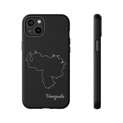 Venezuela Outline Phone Case – Minimal Country Map Tough Case (iPhone, Samsung, Pixel)