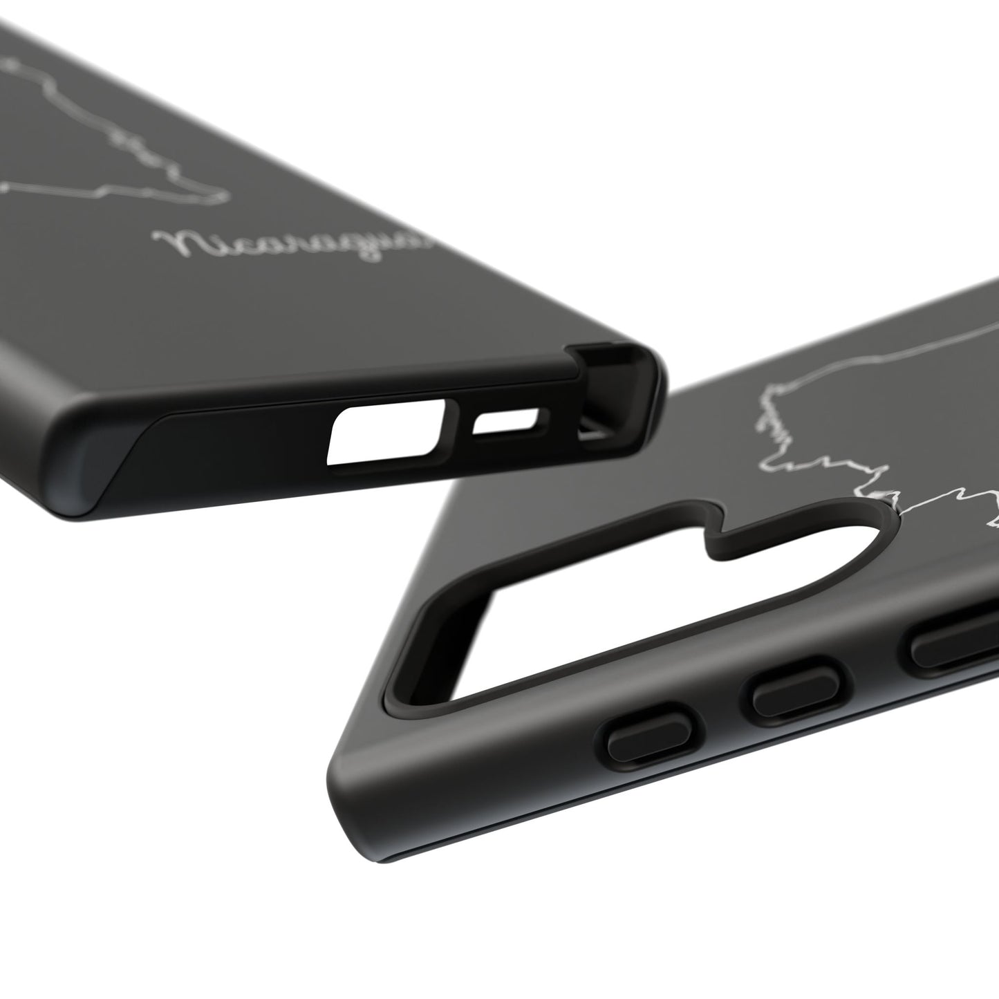 Nicaragua Outline Phone Case – Minimal Country Map Tough Case (iPhone, Samsung, Pixel)