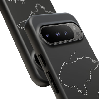 Honduras Outline Phone Case – Minimal Country Map Tough Case (iPhone, Samsung, Pixel)