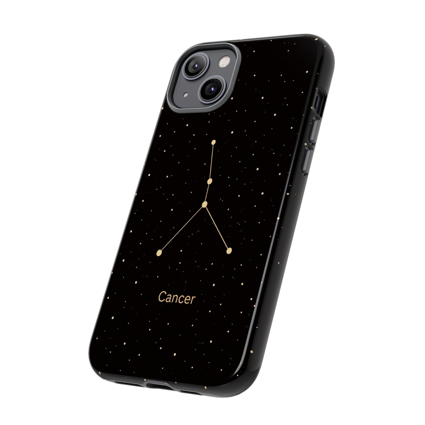 Cancer Zodiac Constellation Phone Case – Luxe Gold Celestial Cover